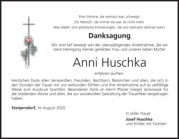 Anzeige von Anni Huschka von MGO