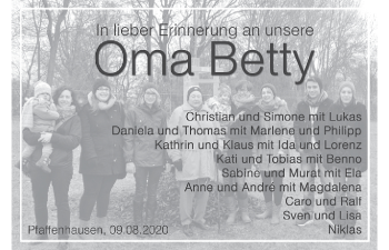Anzeige von Betty  von MGO