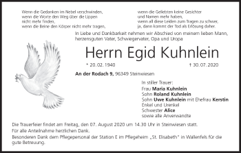 Anzeige von Egid Kuhnlein von MGO