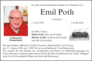 Anzeige von Emil Poth von MGO