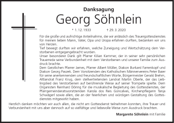 Anzeige von Georg Söhnlein von MGO