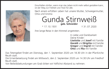 Anzeige von Gunda Stirnweiß von MGO