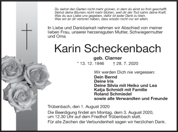 Anzeige von Karin Scheckenbach von MGO