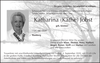 Anzeige von Katharina Jobst von MGO