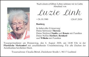 Anzeige von Luzie Link von MGO Anzeige von Luzie Link von MGO