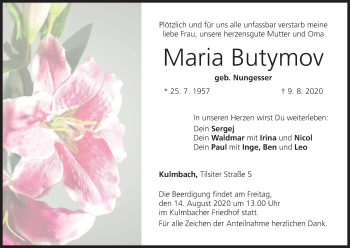 Anzeige von Maria Butymov von MGO