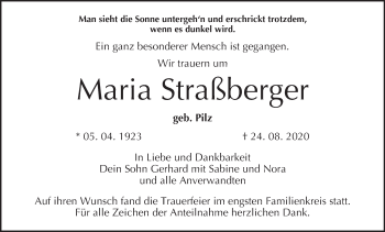 Anzeige von Maria Straßberger von MGO