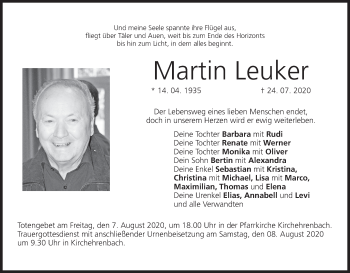 Anzeige von Martin Leuker von MGO