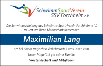 Anzeige von Maximilian Lang von MGO