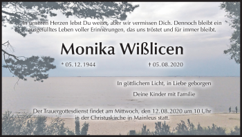 Anzeige von Monika Wißlicen von MGO