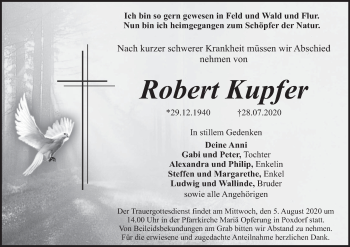 Anzeige von Robert Kupfer von MGO