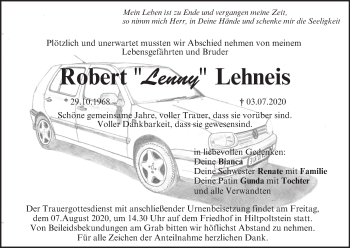 Anzeige von Robert Lehneis von MGO