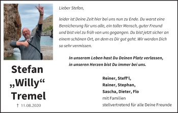 Anzeige von Stefan Tremel von MGO