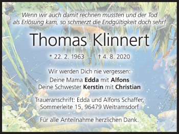 Anzeige von Thomas Klinnert von MGO
