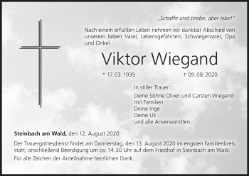 Anzeige von Viktor Wiegand von MGO