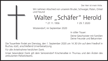 Anzeige von Walter Herold von MGO