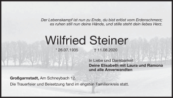 Anzeige von Wilfried Steiner von MGO