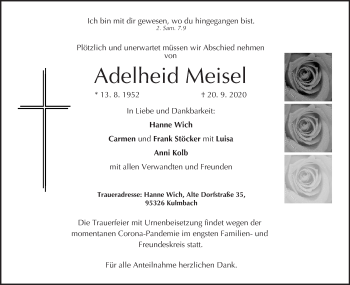 Anzeige von Adelheid Meisel von MGO