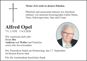 Anzeige von Alfred Opel von MGO