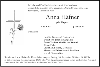 Anzeige von Anna Häfner von MGO