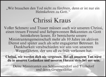 Anzeige von Chrissi Kraus von MGO