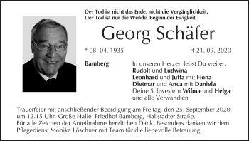 Anzeige von Georg Schäfer von MGO