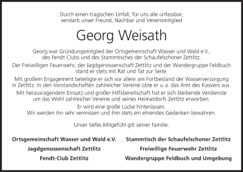 Anzeige von Georg Weisath von MGO