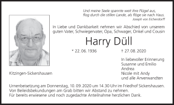 Anzeige von Harry Düll von MGO