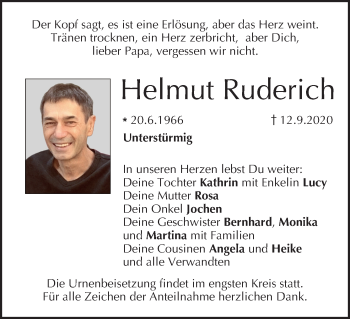 Anzeige von Helmut Ruderich von MGO