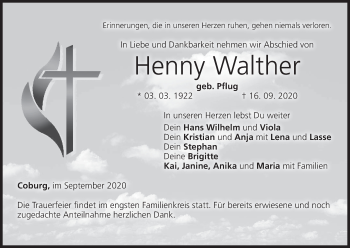 Anzeige von Henny Walther von MGO