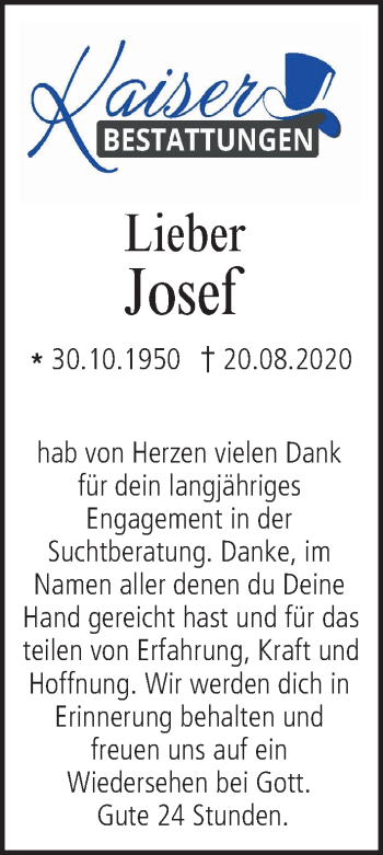 Anzeige von Josef  von MGO
