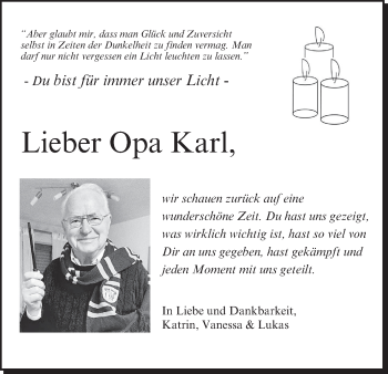 Anzeige von Karl  von MGO