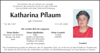 Anzeige von Katharina Pflaum von MGO
