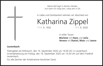 Anzeige von Katharina Zippel von MGO
