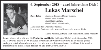 Anzeige von Lukas Marschel von MGO