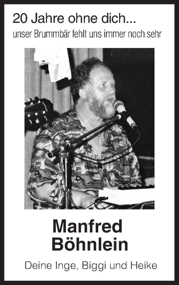 Anzeige von Manfred Böhnlein von MGO