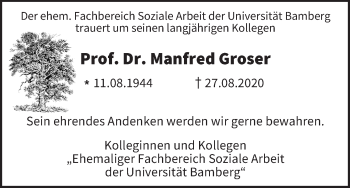 Anzeige von Manfred Groser von MGO