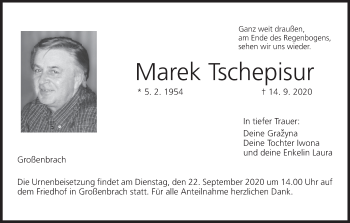 Anzeige von Marek Tschepisur von MGO