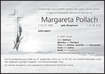 Anzeige von Margareta Pollach von MGO