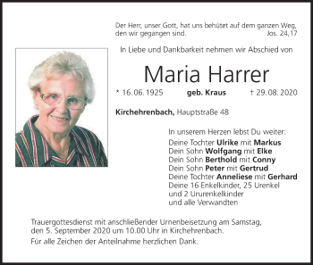 Anzeige von Maria Harrer von MGO