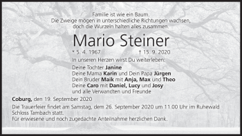 Anzeige von Mario Steiner von MGO