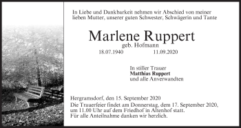 Anzeige von Marlene Ruppert von MGO