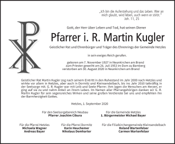 Anzeige von Martin Kugler von MGO