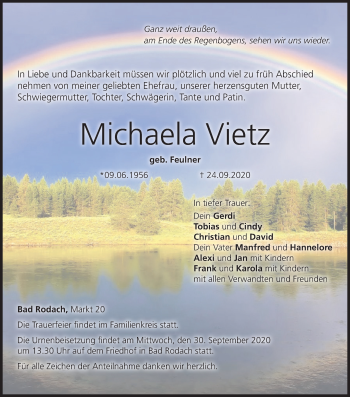 Anzeige von Michaela Vietz von MGO
