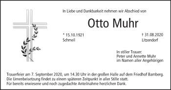Anzeige von Otto Muhr von MGO