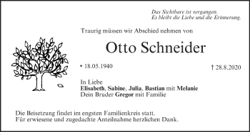 Anzeige von Otto Schneider von MGO