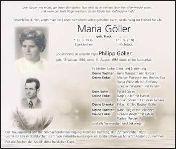 Anzeige von Philipp Göller von MGO