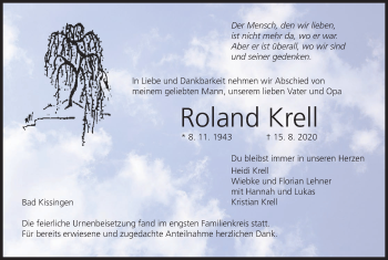 Anzeige von Roland Krell von MGO