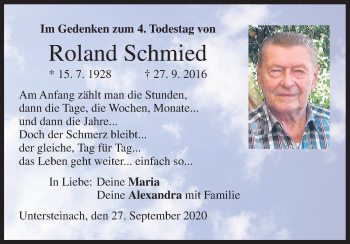 Anzeige von Roland Schmied von MGO