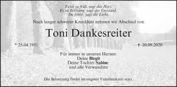 Anzeige von Toni Dankesreiter von MGO